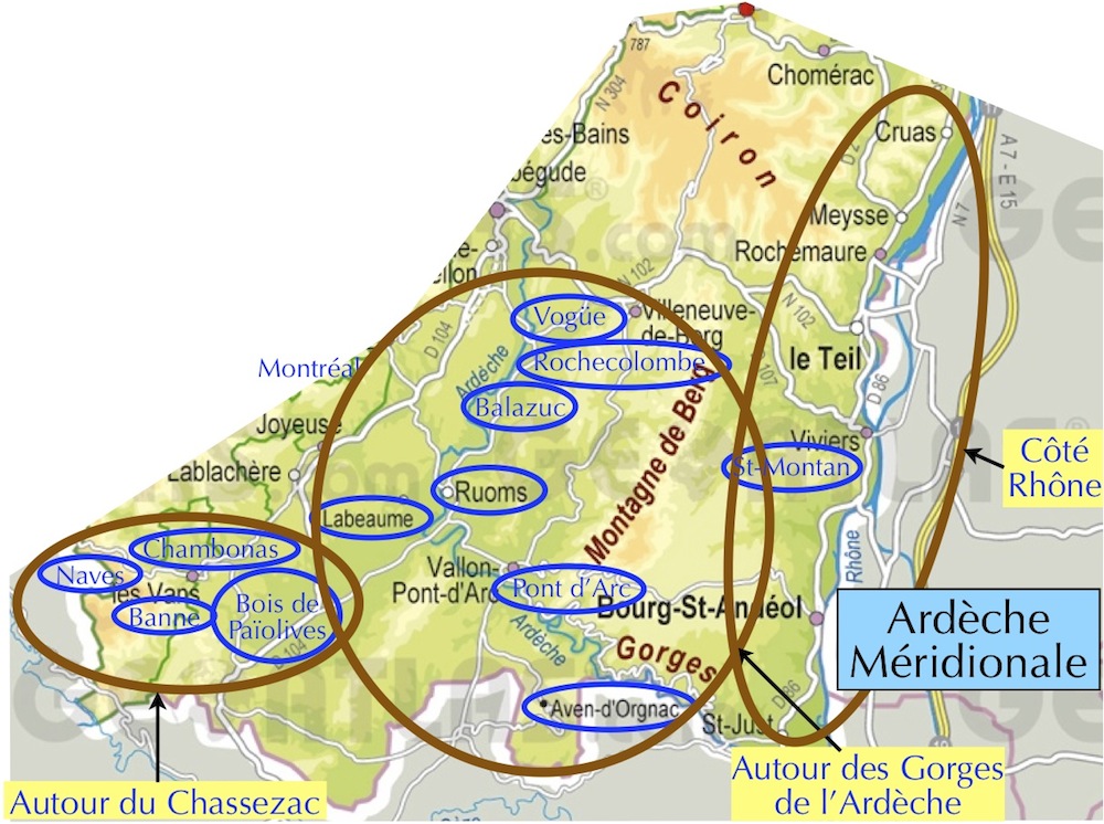 Carte Ardche Mridionale